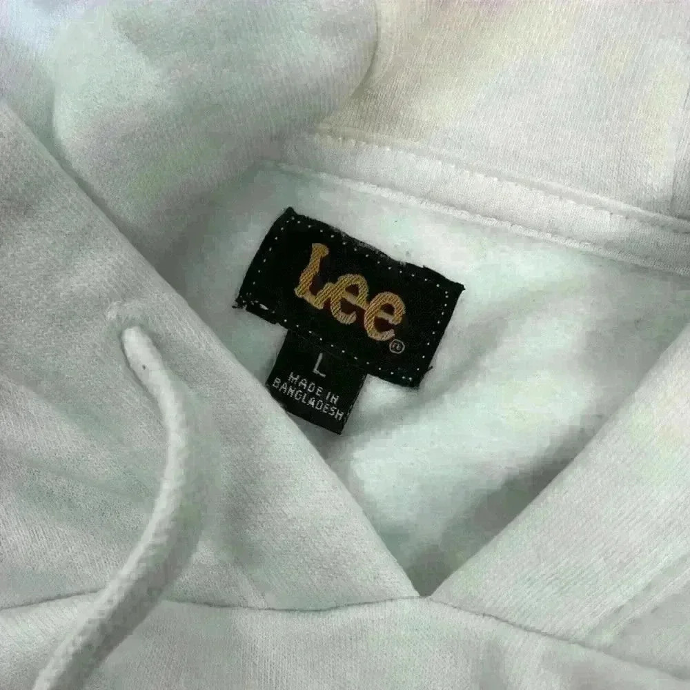 Lee White Cropped Hoodie Size Large - Picture 7 of 16